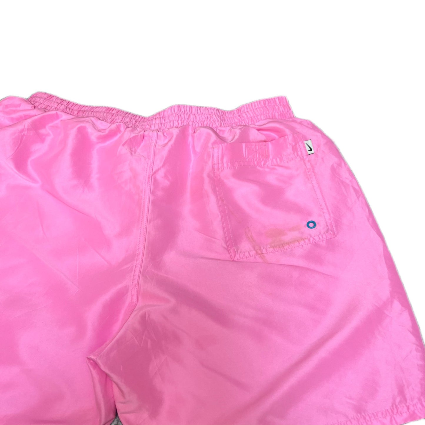 Nike Swim Board Shorts Fits as Mens Medium 31" Waist Pink Mesh Lined Surf Suring