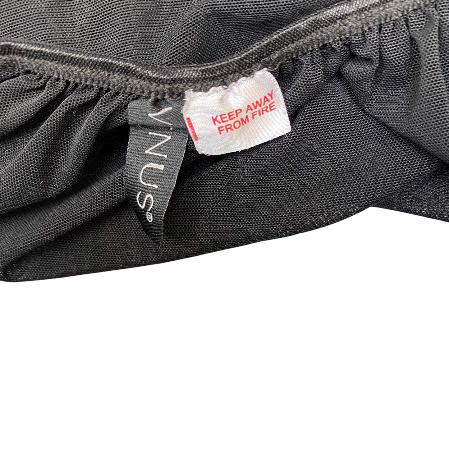 Mini A-Line Skirt Womens L Black Mesh Pleated Elastic Waist Tie Front Outdoor