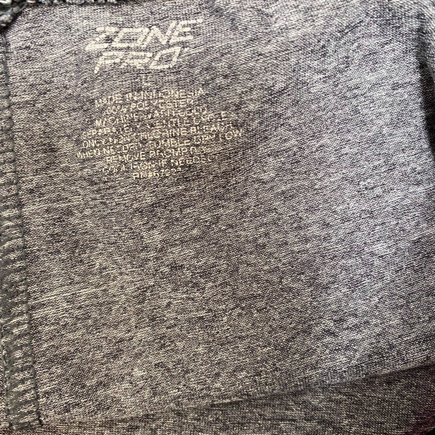 Zone Pro Sprinter Shorts Womens Large Grey Pink Elastic Waist Athletic Workout