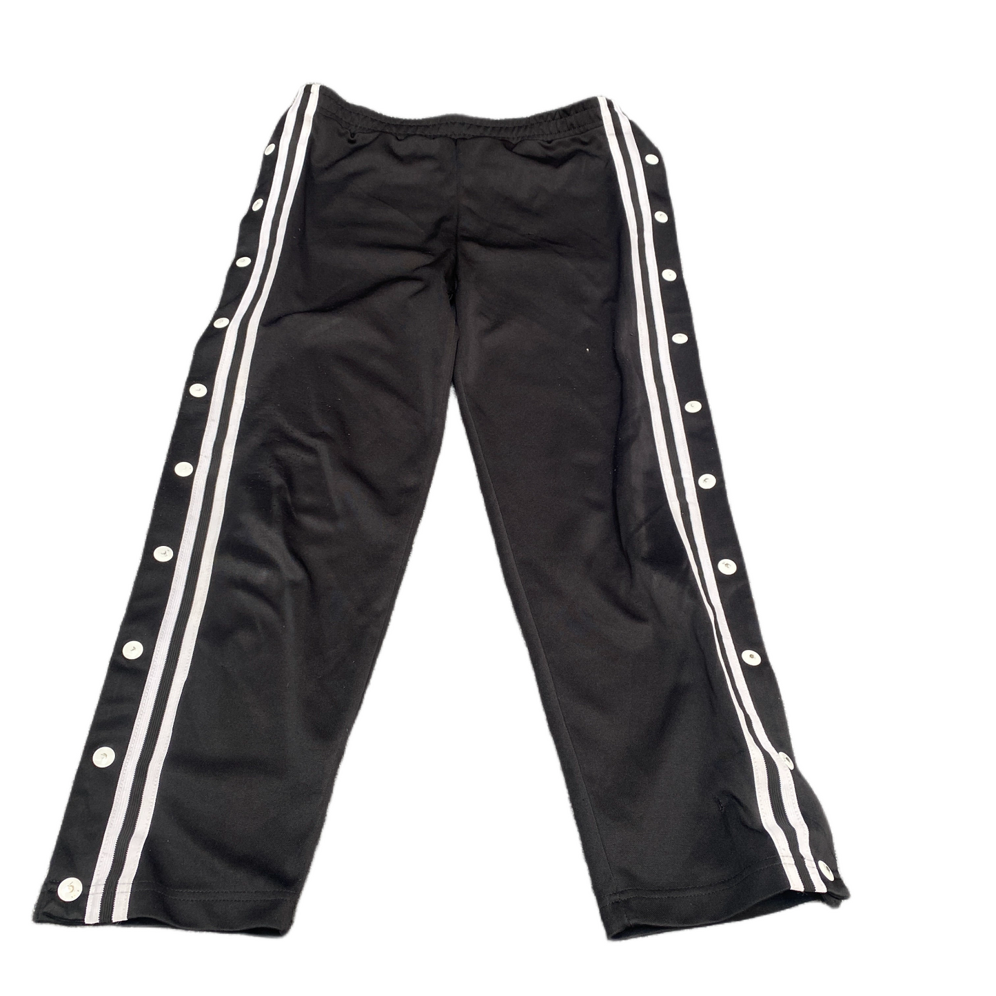 High Pressure Joggers Fits as Mens 32" Waist Black Side Snap Leg Track Trouser