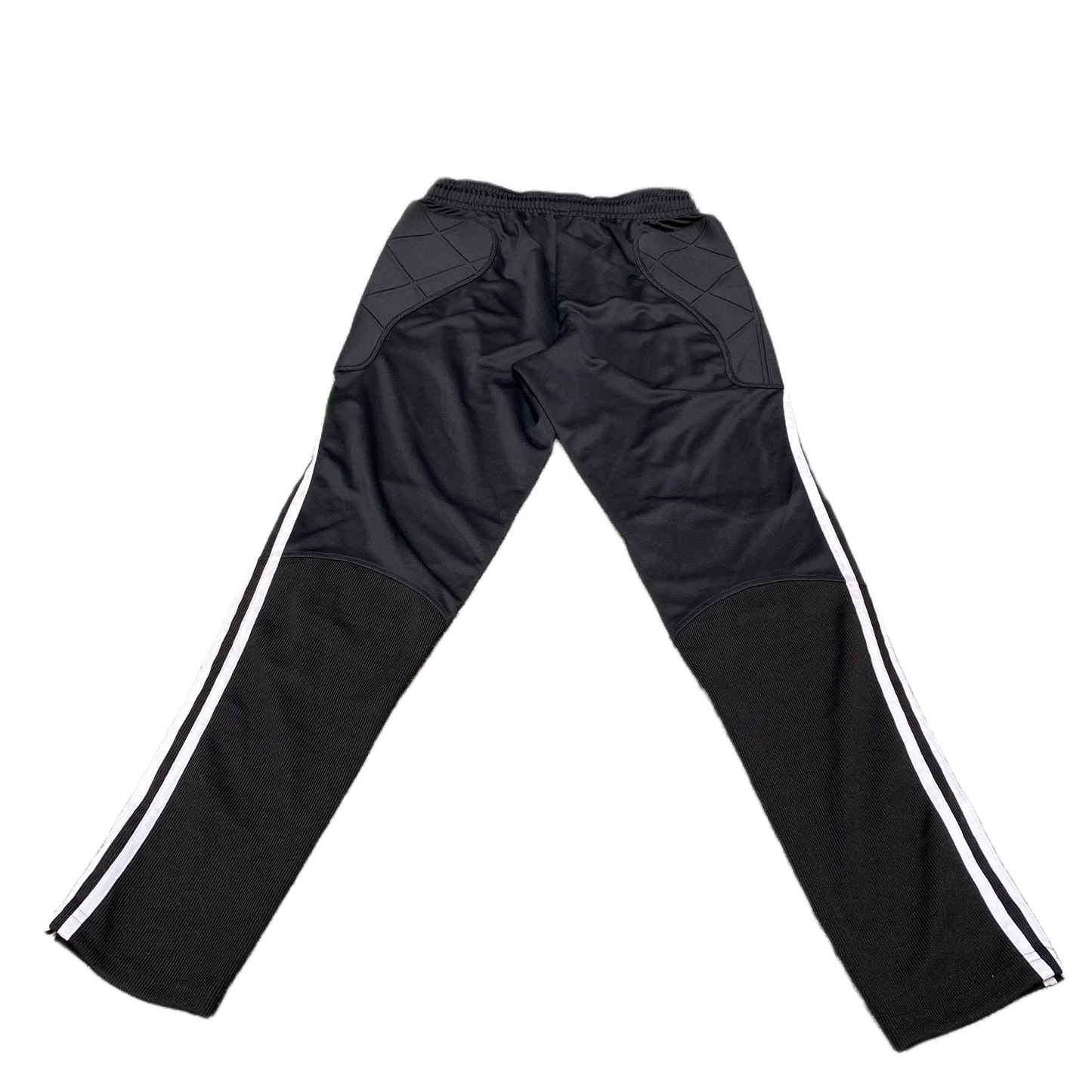 Adidas Joggers Fits as Mens 31" Waist Black Ankle Zip Drawstring Track Trousers