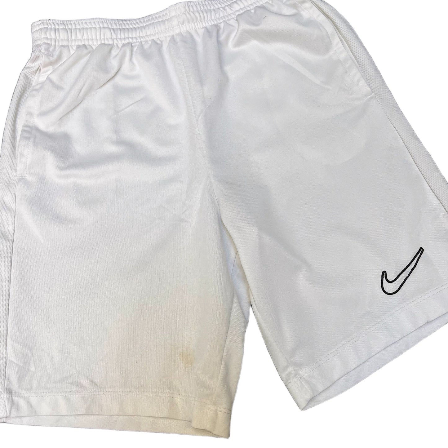 Nike Dri-Fit Basketball Shorts Fits as Mens XS 24" Waist White Stretch Pull On