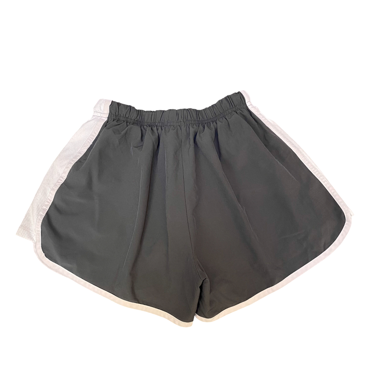 Running Sprinter Shorts Womens S Grey Blue Athletic Performance Drawstring Waist