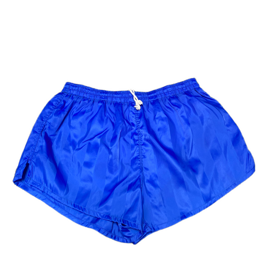 Running Sprinter Shorts Womens S 28" Waist Blue Athletic Gym Workout Dolphin Hem