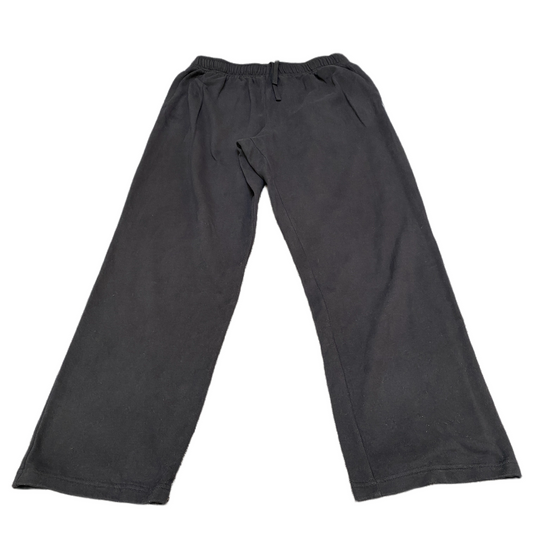 Reebok Sweatpants Fits as Womens 31" Waist Black Fleece Lined Comfort Trousers