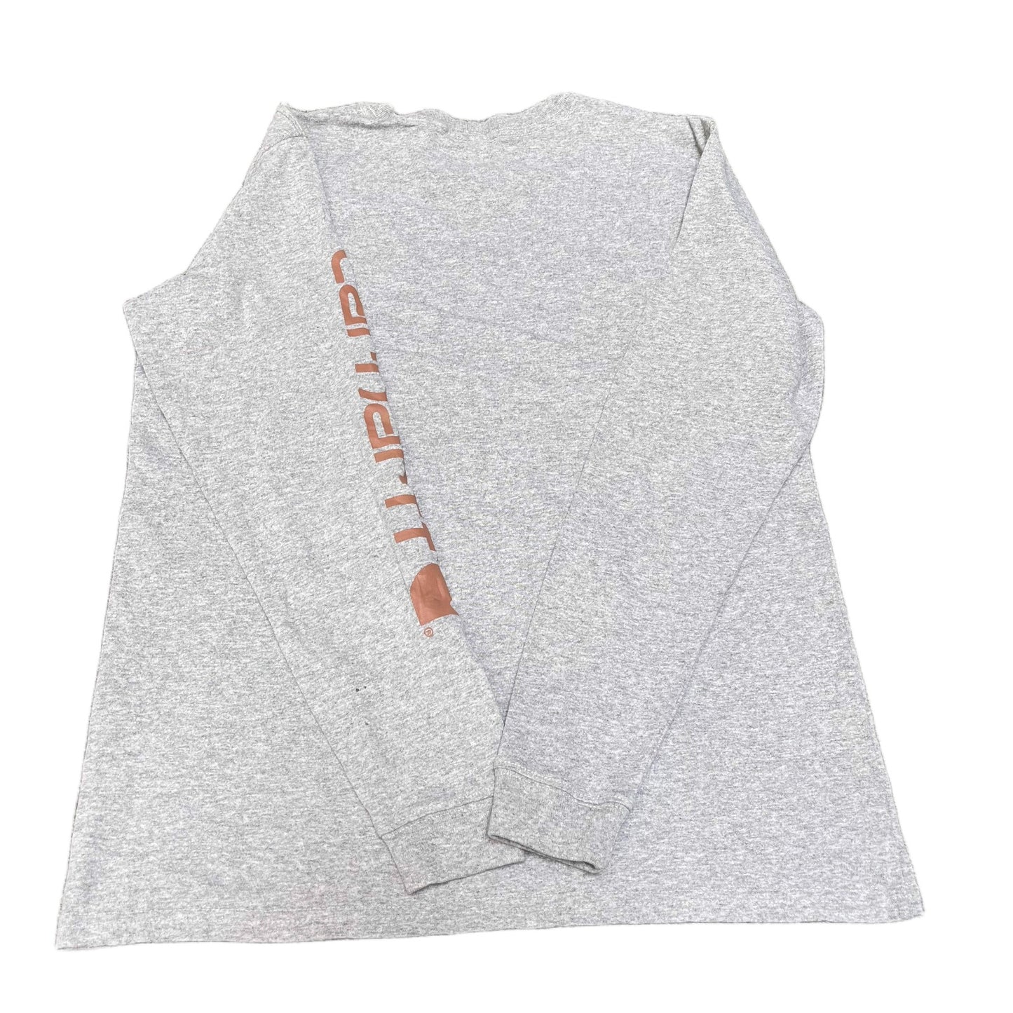 Carhartt Pocket T-Shirt Womens S Grey Heather Loose Fit Long Sleeve Summer Tee
