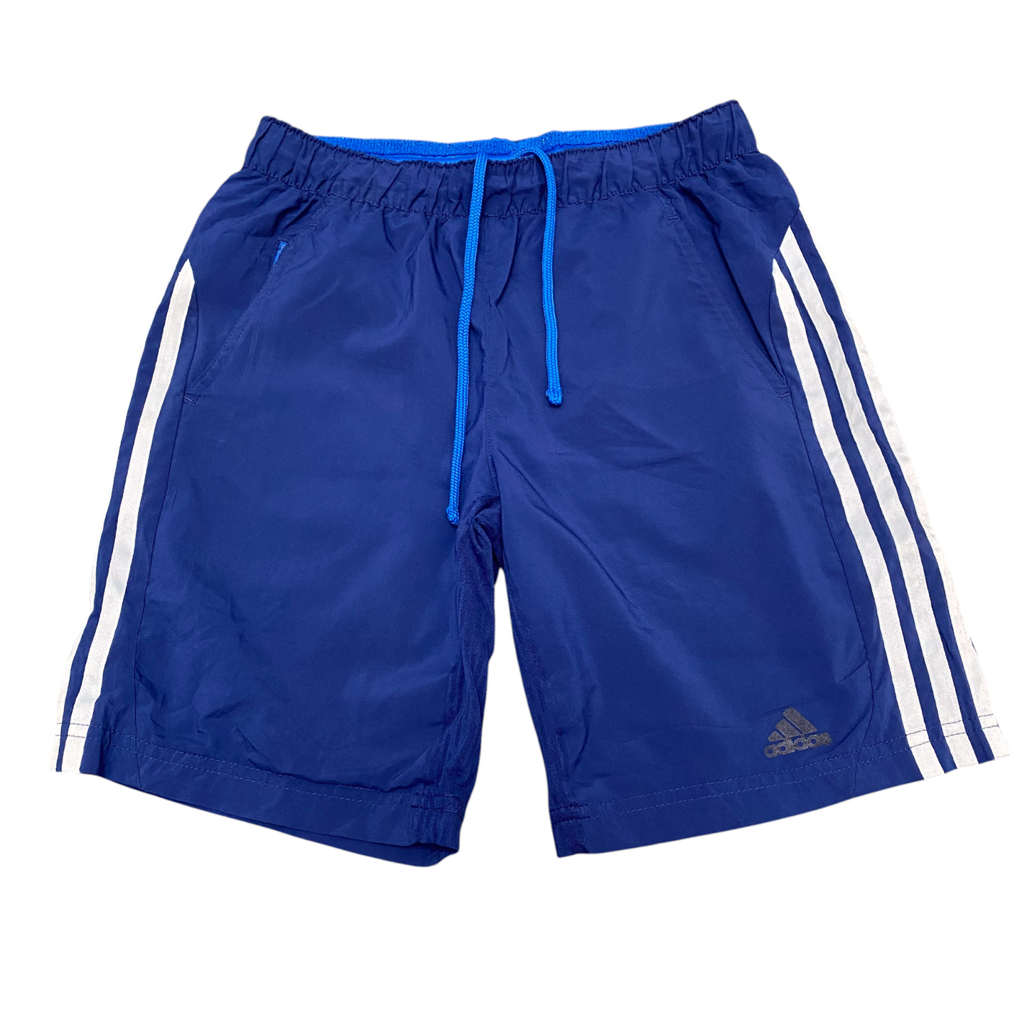 Adidas Basketball Shorts Mens 26W Blue Climacool 3 Stripes Essentials Training