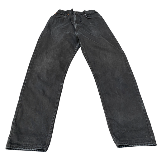 Levi's Jeans Womens 27" Waist Black High Waist Streetwear Grunge Straight Leg