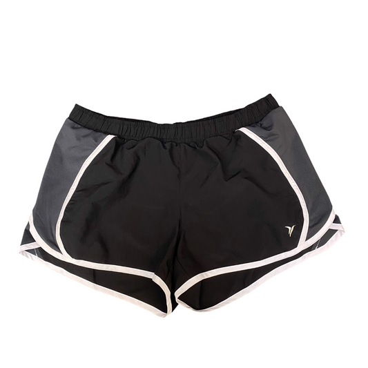 Active Running Sprinter Shorts Womens Small Black Athletic Workout Dolphin Hem