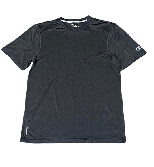 Champion T-Shirt Men's Small Black Powertrain Vapor Activewear Crew Neck Tee