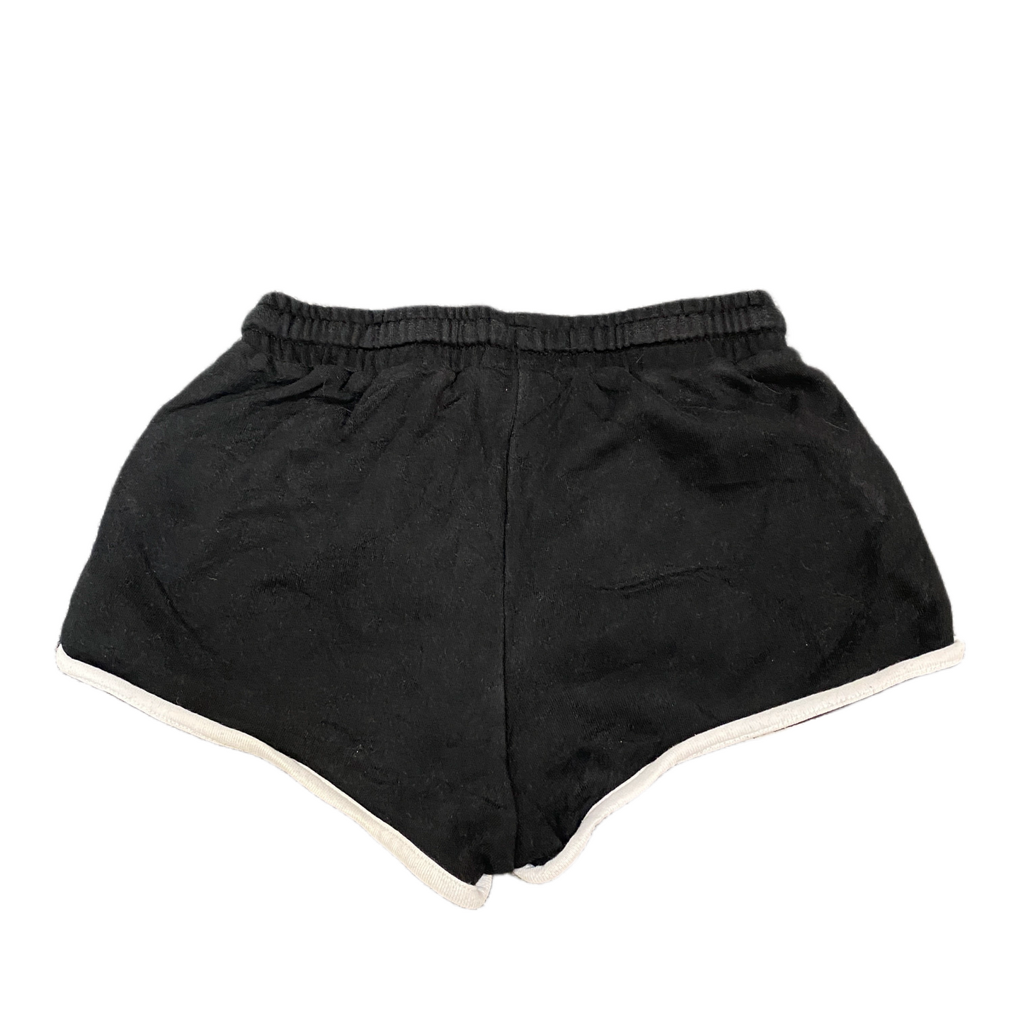 Running Sprinter Shorts Womens 2XS 22" Waist Black Athletic Workout Dolphin Hem