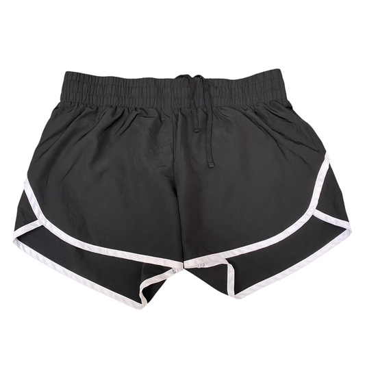 Athletic Works Sprinter Shorts Womens M Black Running Elastic Waist Outdoor