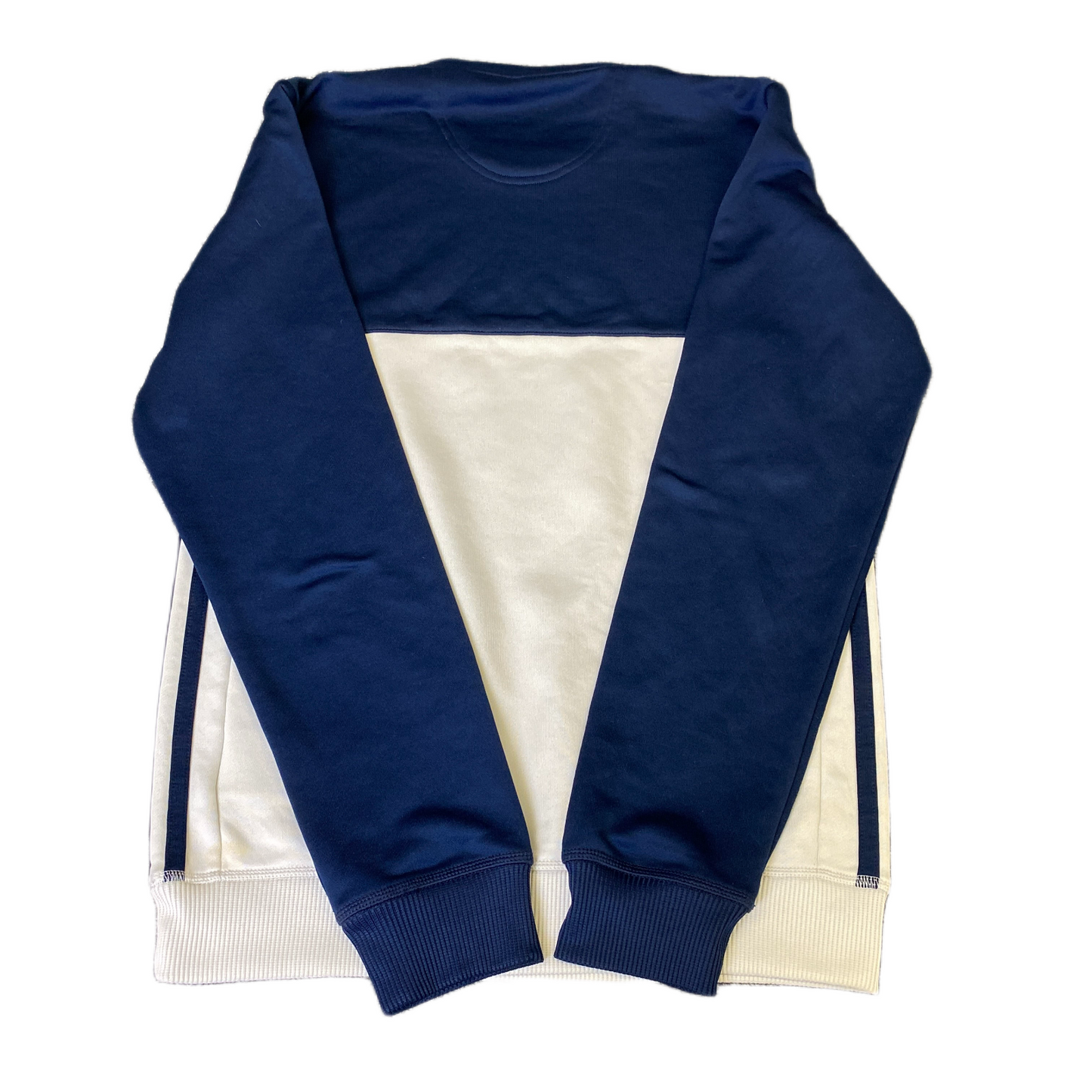 Adidas Team Sports Sweatshirt Womens 2XS Blue White Long Sleeve Crew Neck
