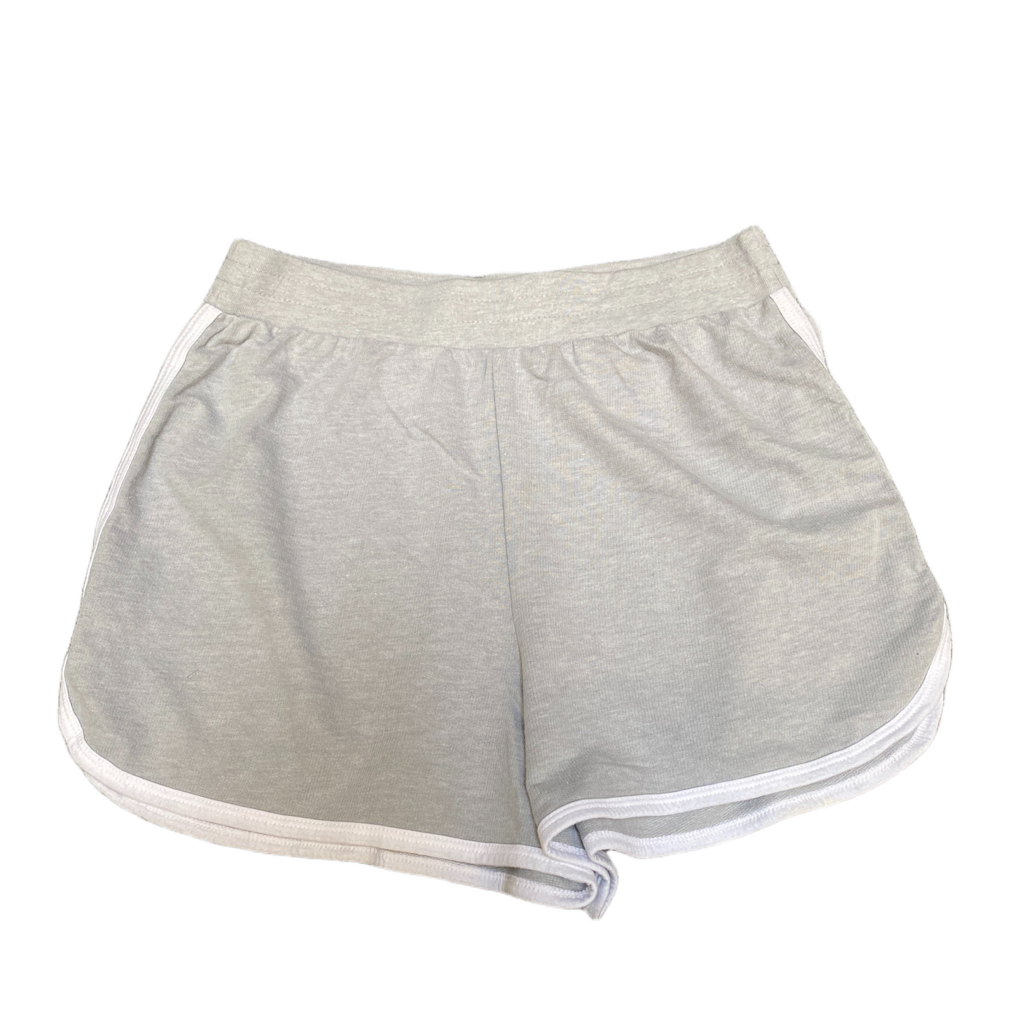 Running Sprinter Shorts Womens M 28" Waist Grey Athletic Gym Workout Dolphin Hem