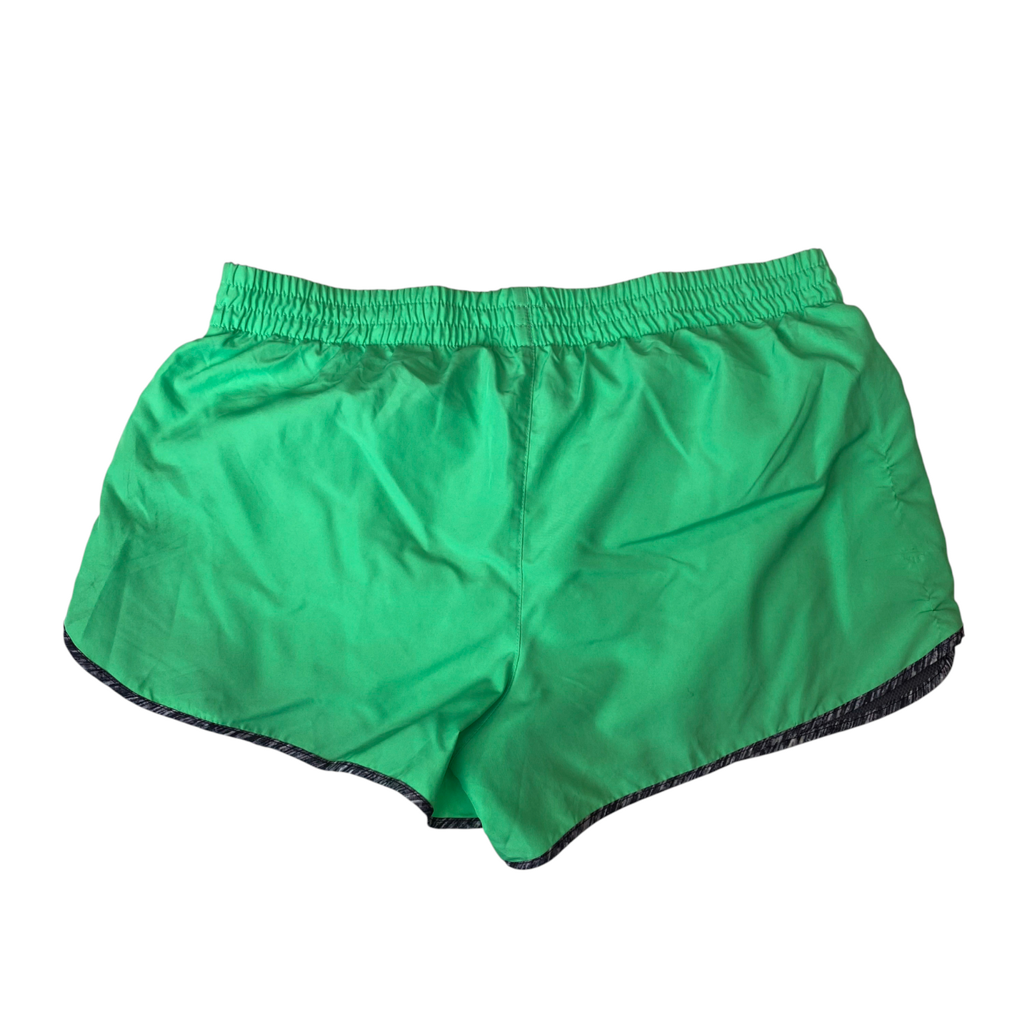 American Heritage Sprinter Shorts Womens M Green Gym Running Elastic Waist