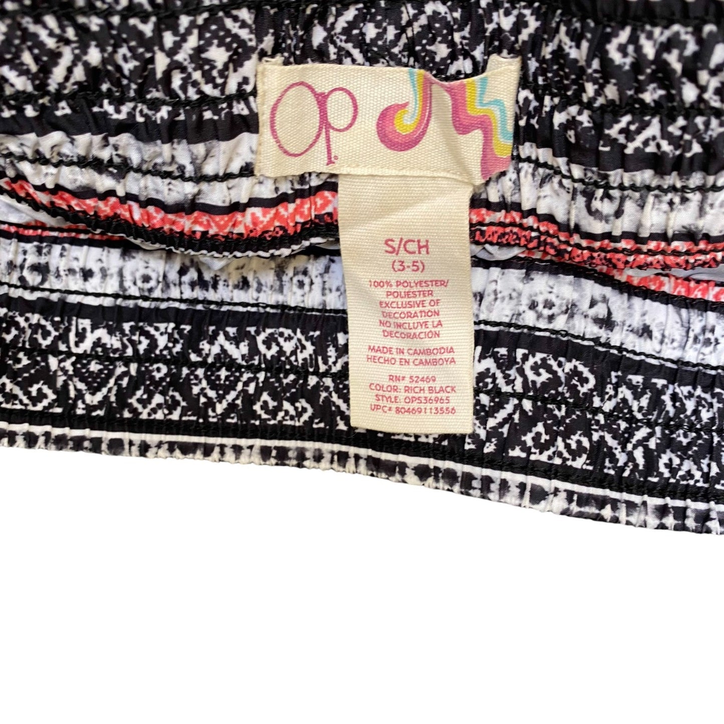 OP Sprinter Shorts Womens Small Grey Orange Aztec Print Athletic Elastic Waist