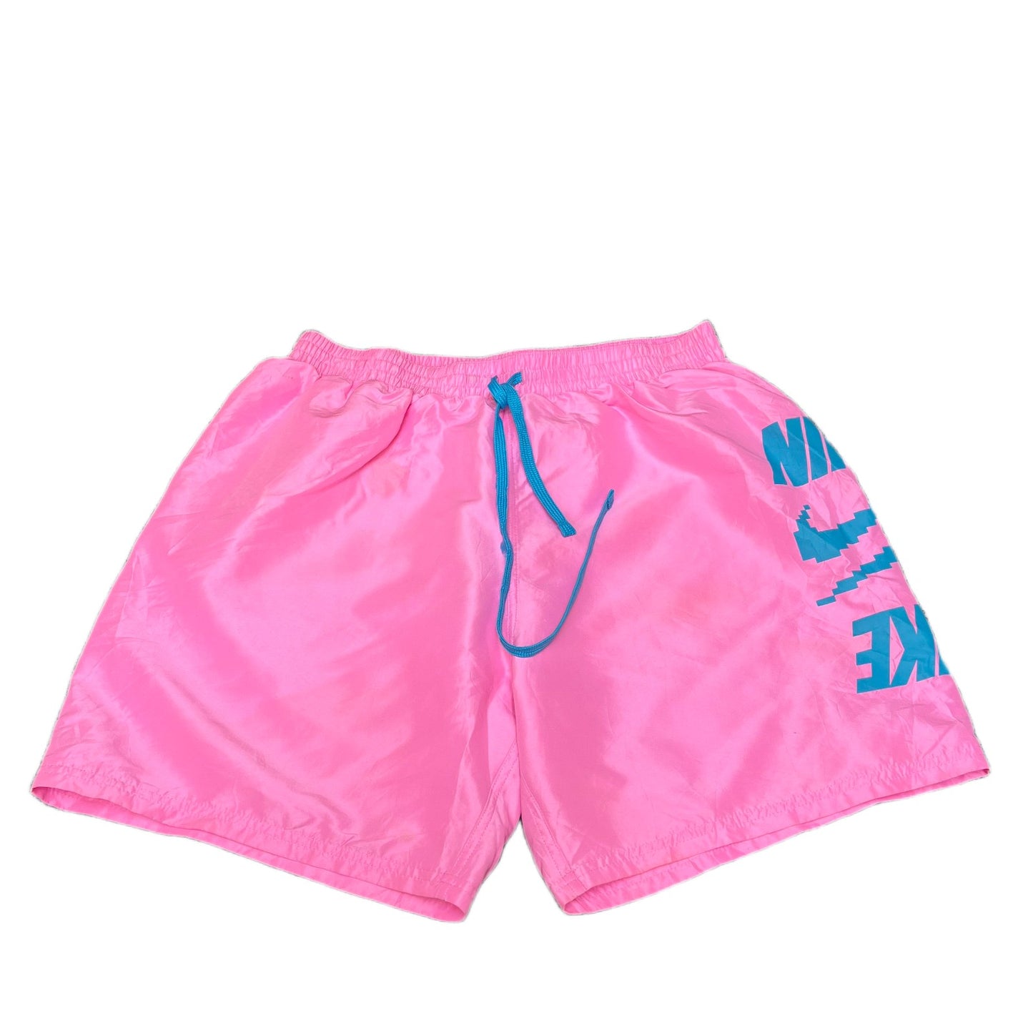 Nike Swim Board Shorts Fits as Mens Medium 31" Waist Pink Mesh Lined Surf Suring