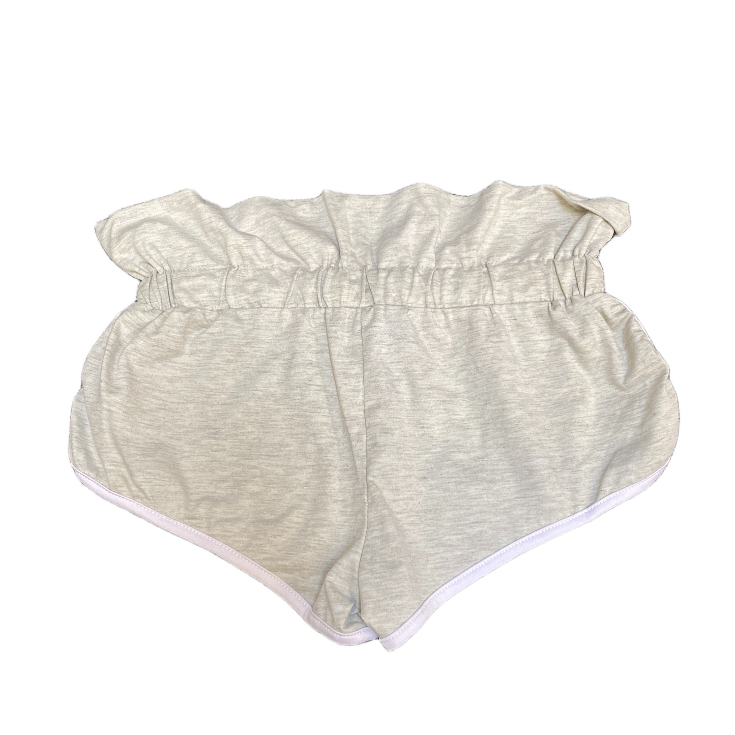 Running Sprinter Shorts Womens M 24" Waist Grey Athletic Gym Workout Stretchy