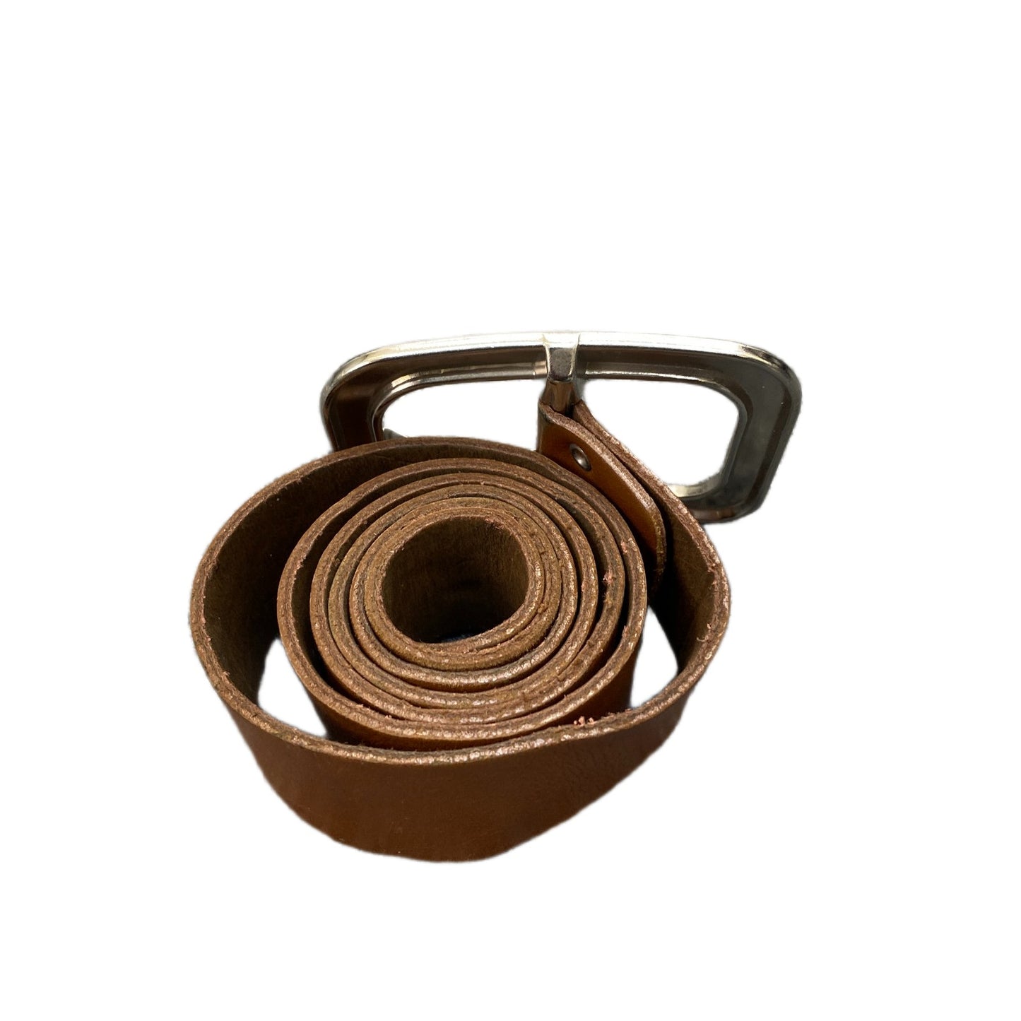 Vanzetti Waist Belt Mens Brown Leather Adjustable Silver Pin Buckle 37.5 Inches