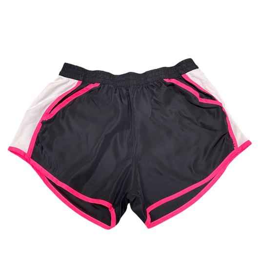 Zone Pro Sprinter Running Shorts Large Black White Dolphin Hem Athletic Gym Fit