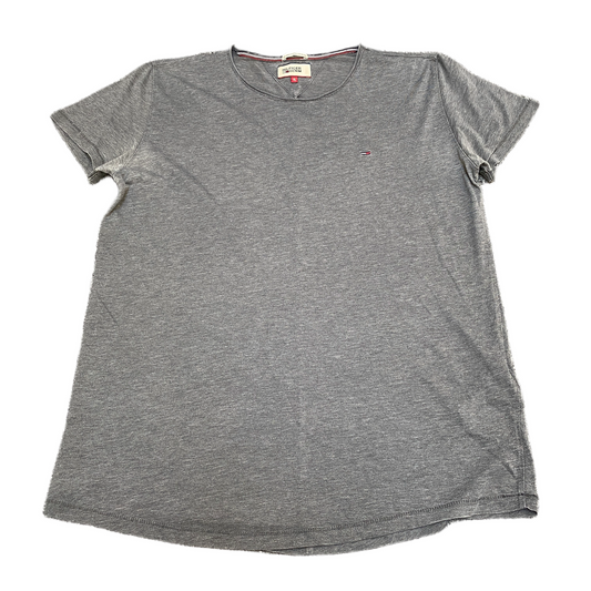 Tommy Hilfiger Shirt Mens XL Grey American Original Short Sleeve Crew Neck Tee