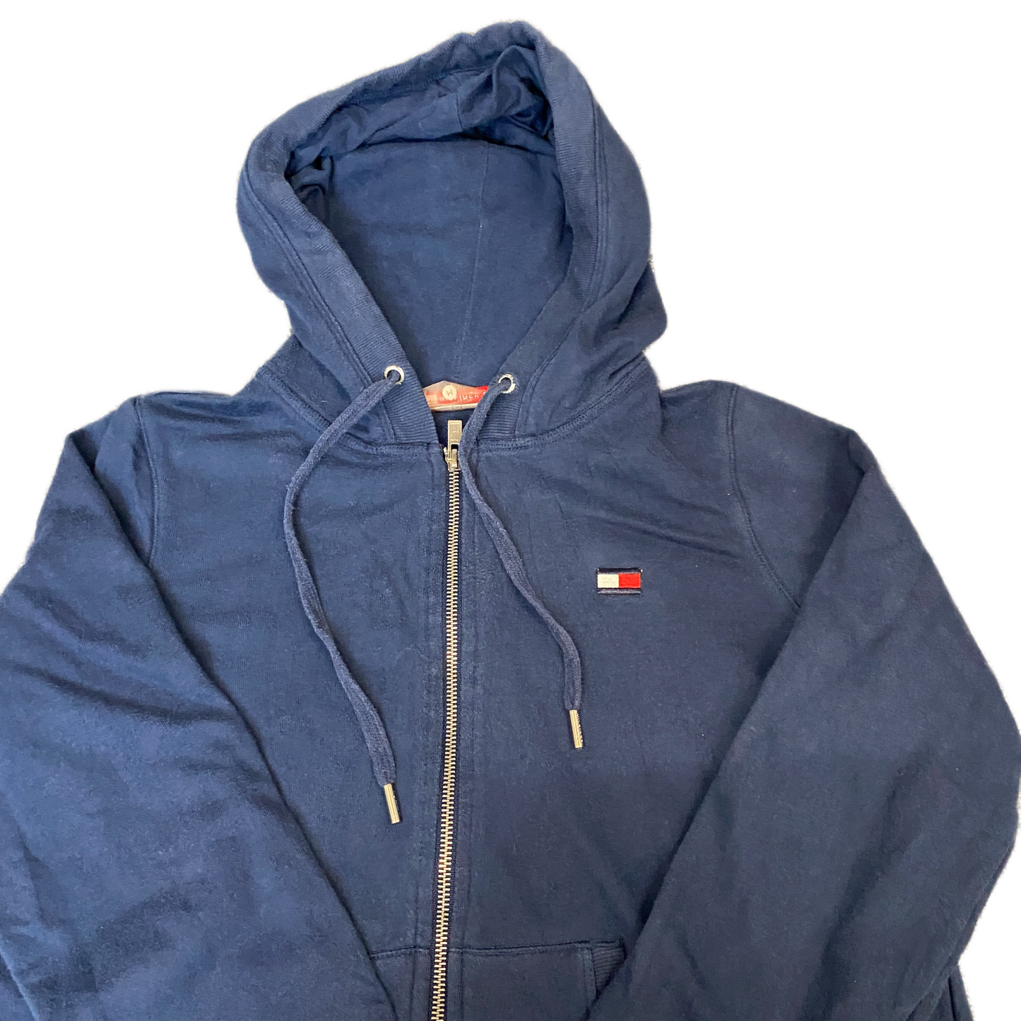 Tommy Hilfiger Sport Hoodie Womens Medium Navy Long Sleeve Drawstring Full Zip