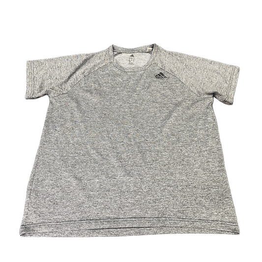 Adidas Climalite T-Shirt Womens M Grey Heather Short Sleeve Pullover Summer Tee