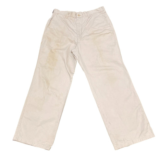 Dickies Trousers Mens Large Ivory Regular Fit Slash Pocket Workwear Outdoor