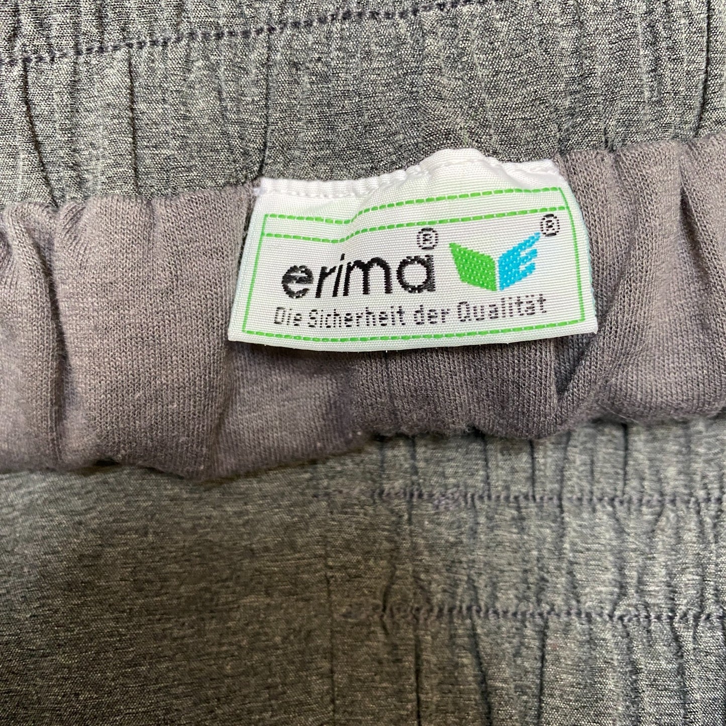 Erima Joggers Fits as Womens 32" Waist Grey Heather Drawstring Tapered Trousers