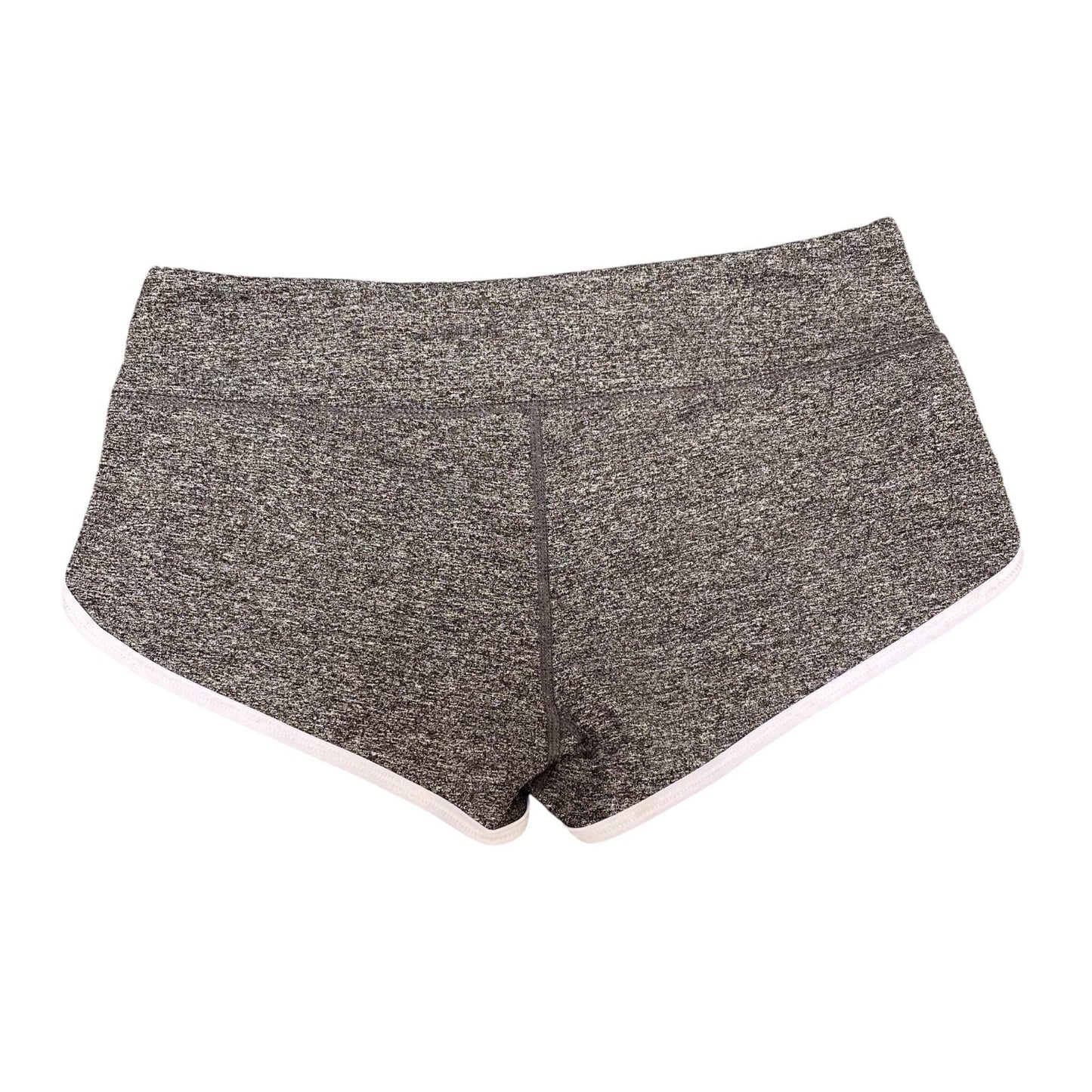 Sprinter Shorts Womens Medium Grey Space Dye High Waisted Athletic Gym Workout