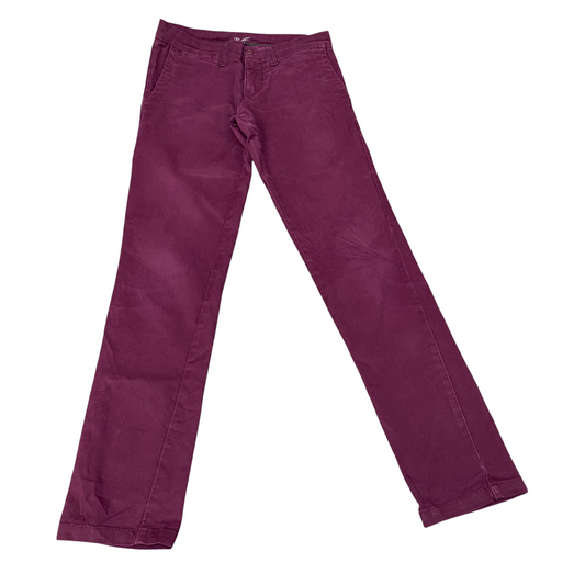 Carhartt WIP Sid Pants Mens Medium Burgundy Work Stretch Slim Fit High Waisted