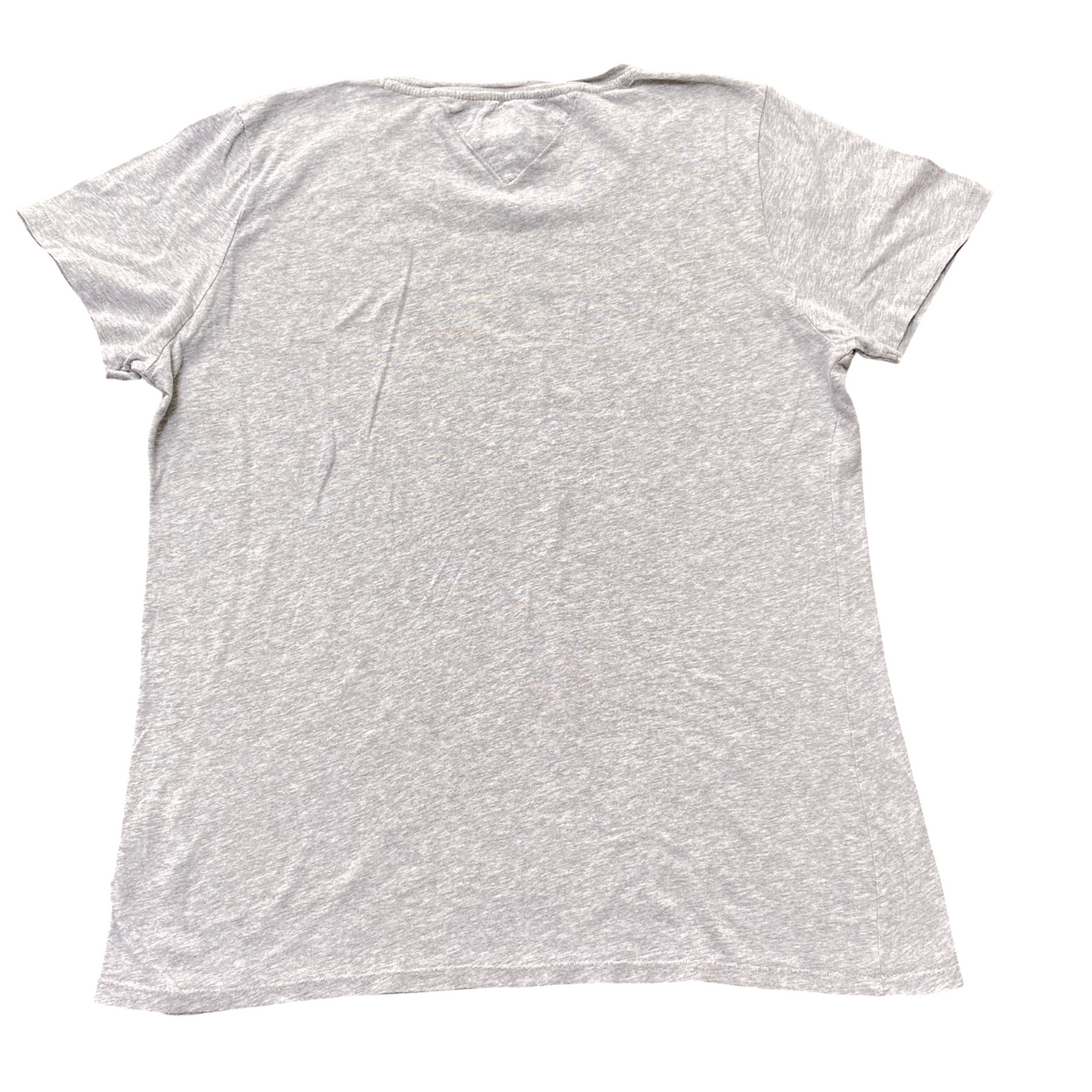 Tommy Jeans T Shirt Womens Large Grey Short Sleeve Crewneck Spellout Pullover