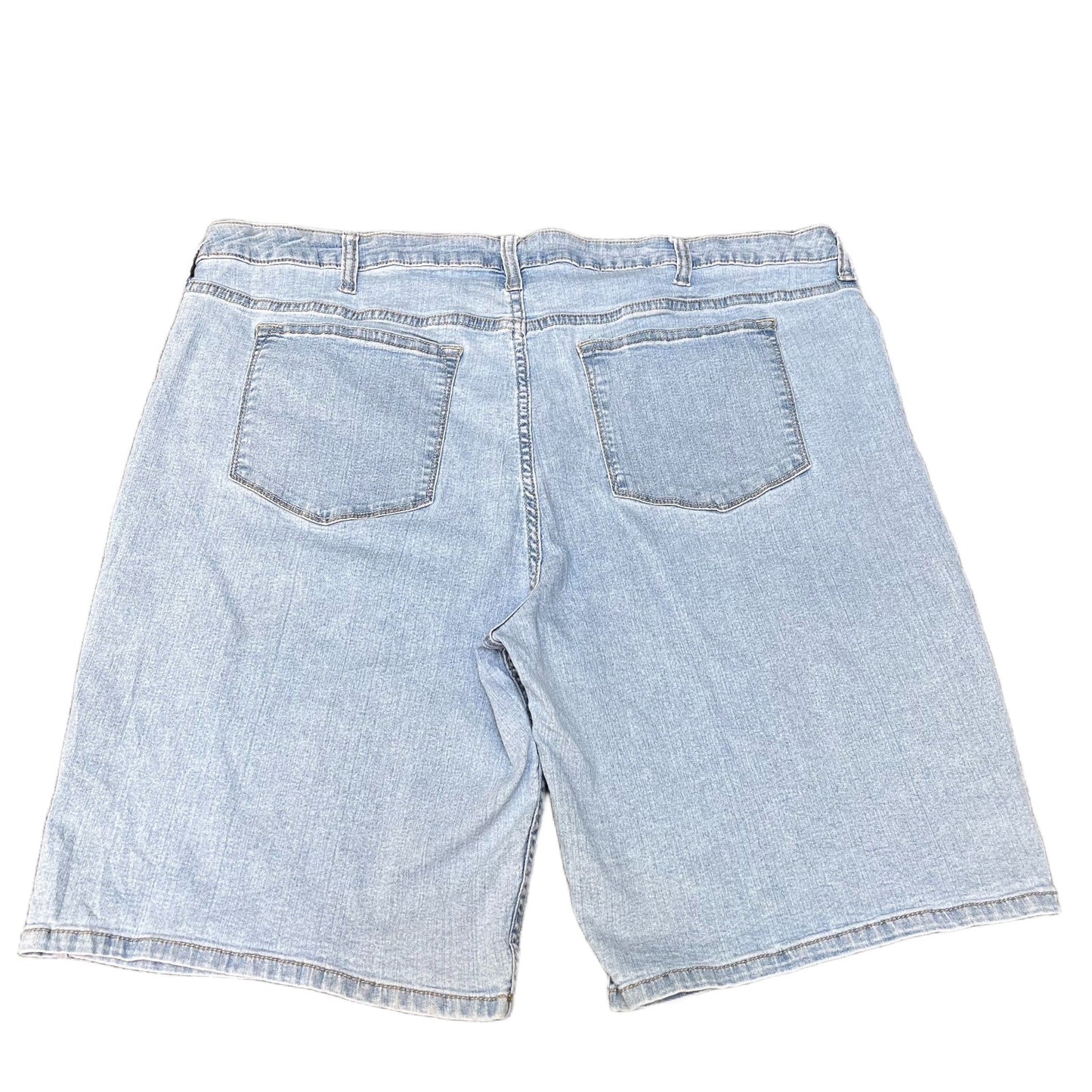 Lee Riders Bermuda Shorts Fits as Womens 2XL 41" Waist Blue Light Wash Mid Rise