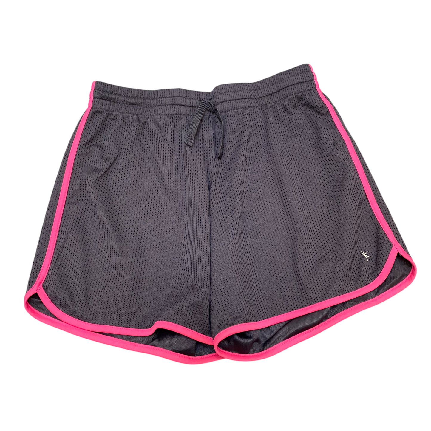 Running Sprinter Shorts Womens Medium Black Allover Mesh Athletic Fit Drawstring
