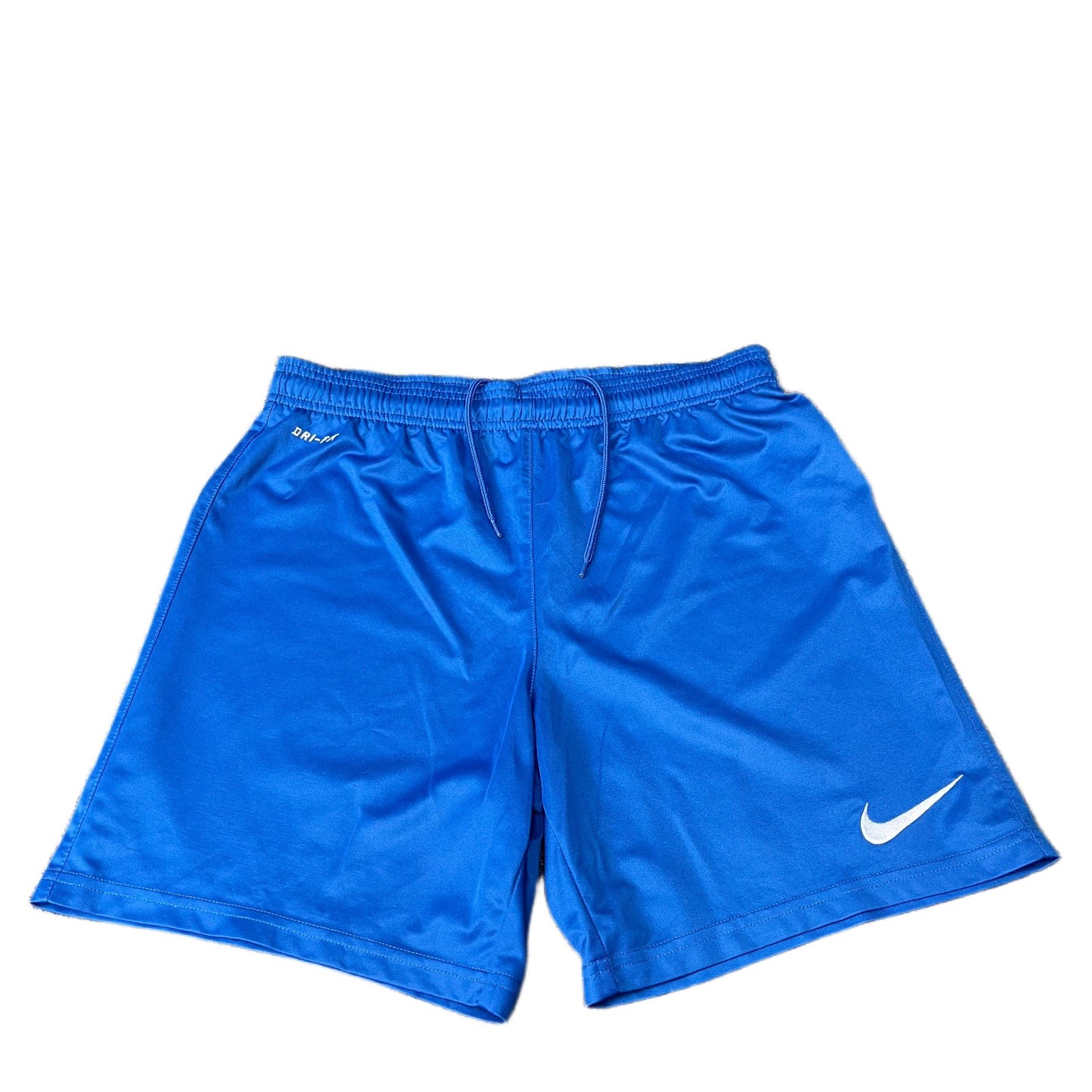 Nike Dri-FIT Athletic Soccer Shorts Mens Small 29" Waist Royal Blue Gym Training