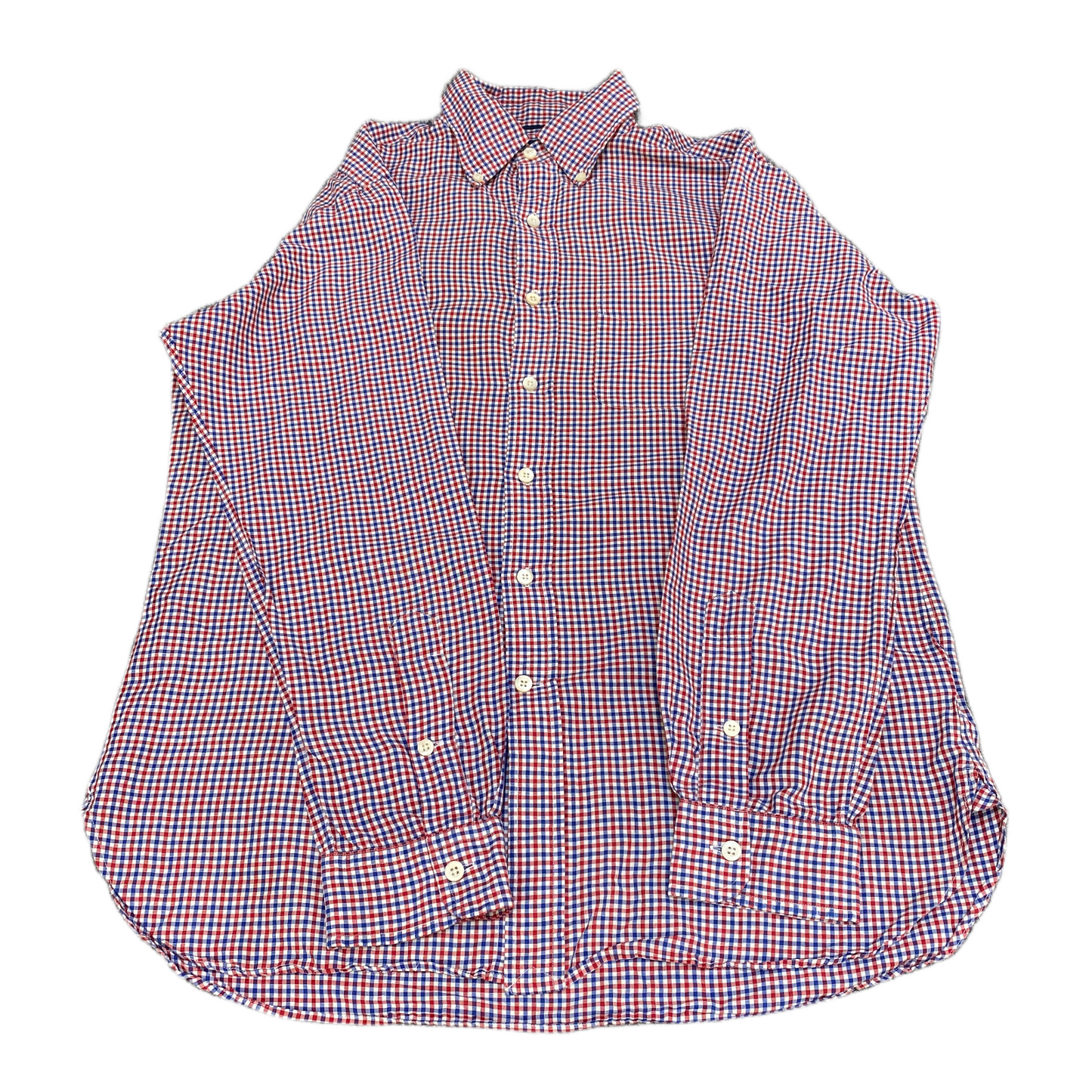 Ralph Lauren Shirt Mens Medium Multi Checkered Chest Pocket Collared Button Down