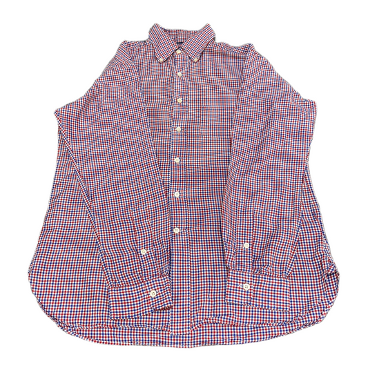 Ralph Lauren Shirt Mens Medium Multi Checkered Chest Pocket Collared Button Down