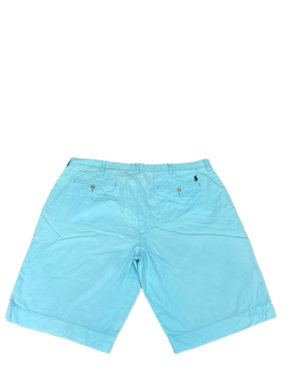 Polo Ralph Lauren Chino Shorts Fits as Mens XL 39" Waist Turquoise Flat Front