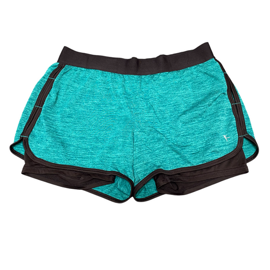 Running Sprinter Shorts Womens M Blue Black Lined Stretch Semi Fitted Athletic