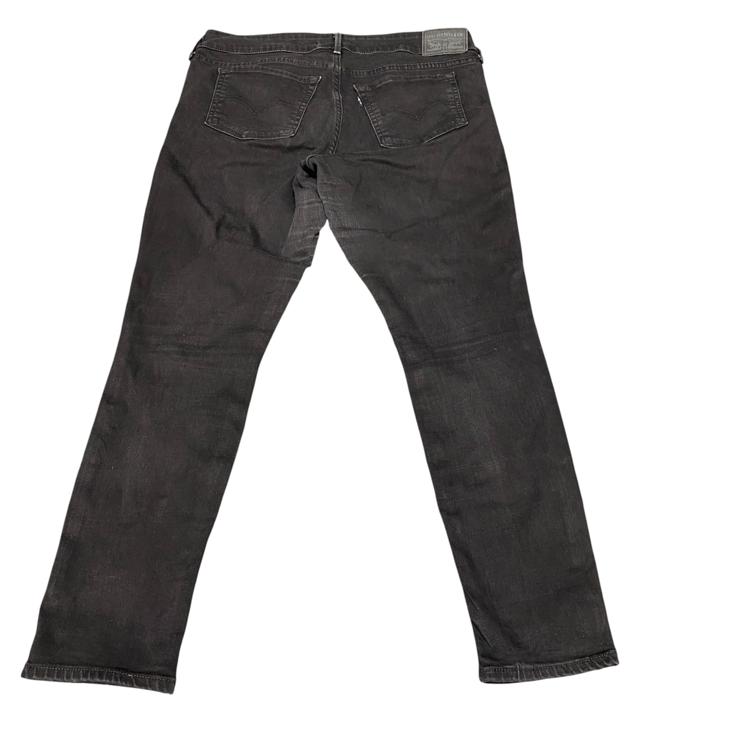 Levi's Jeans Mens 33.5" Waist Black Premium Stretch High Waisted 711 Skinny Leg