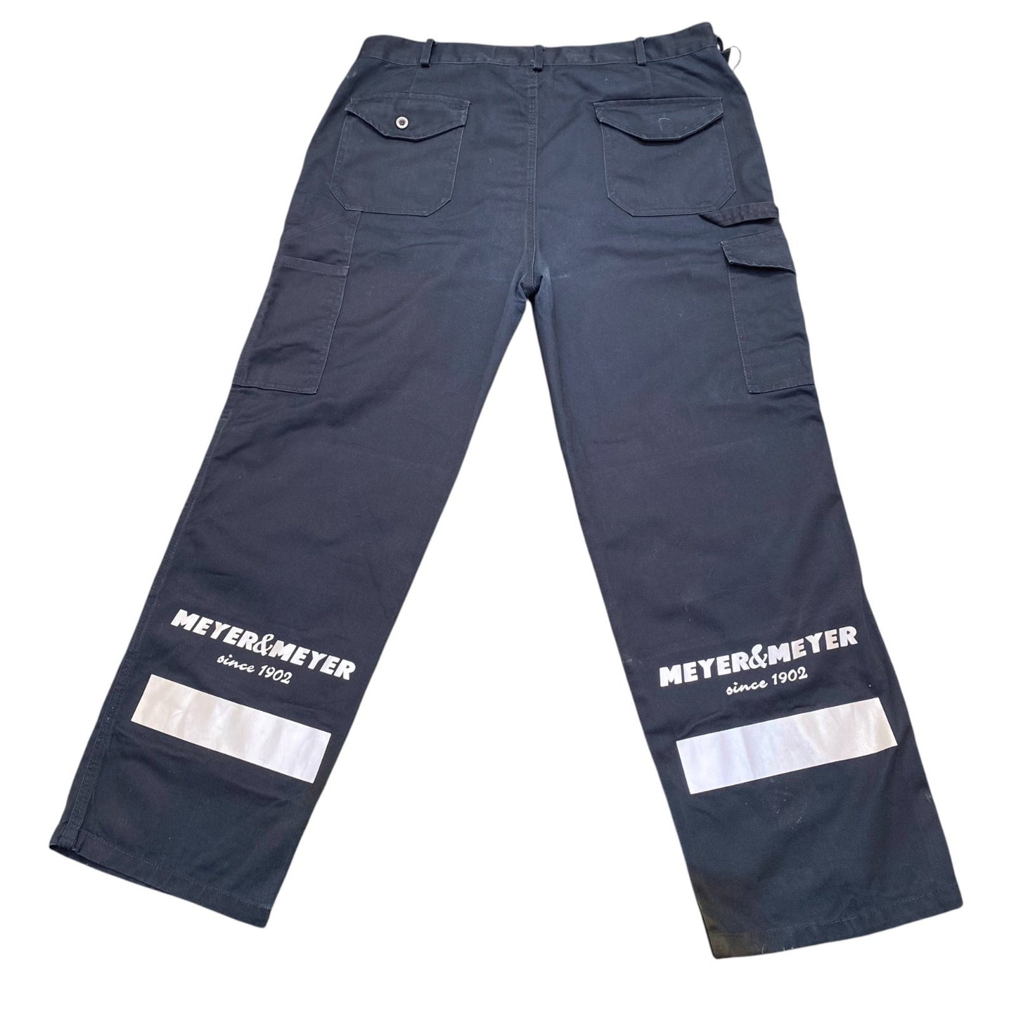 Dickies Cargo Trousers Mens XL Blue Pockets Double Knee Straight Fit Workwear