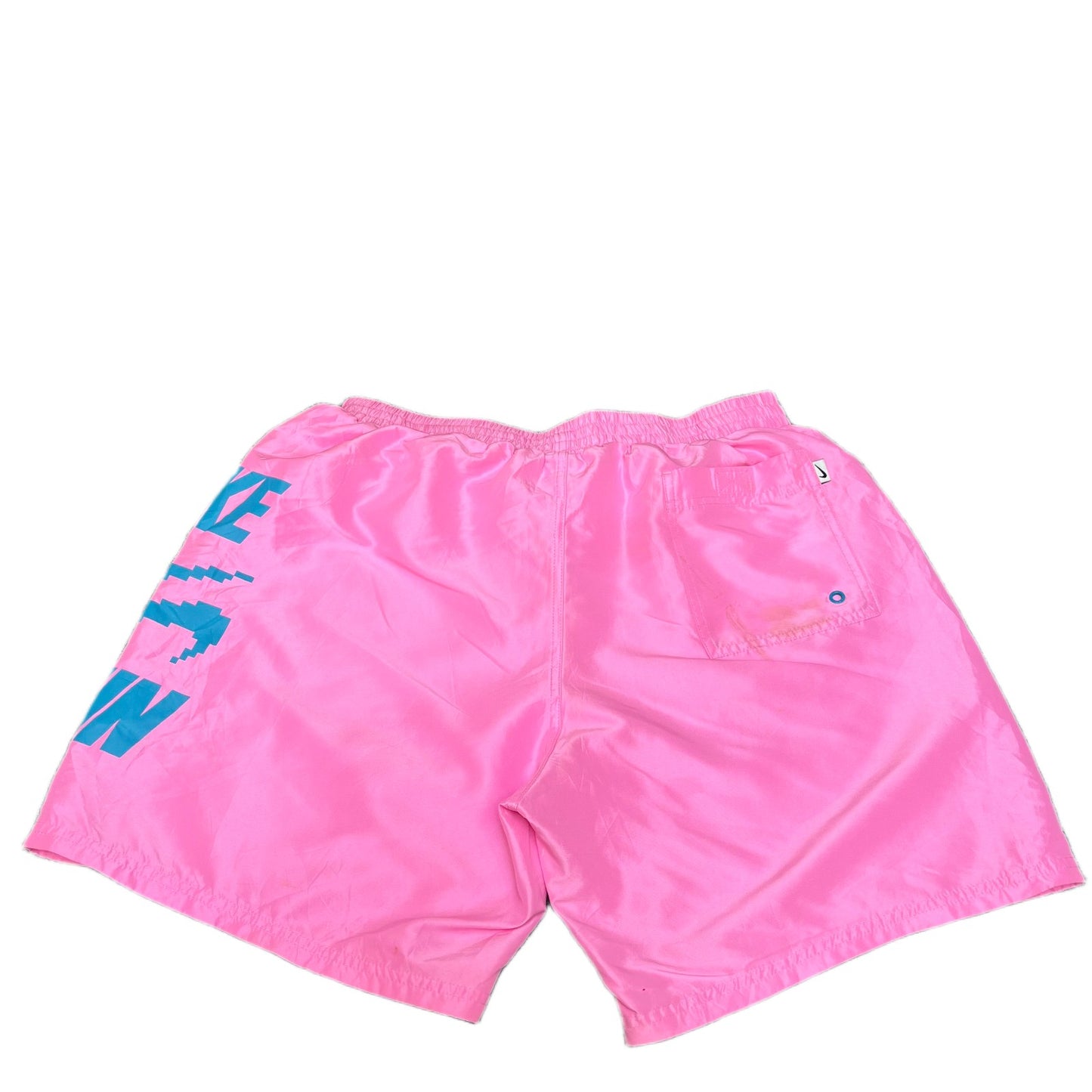 Nike Swim Board Shorts Fits as Mens Medium 31" Waist Pink Mesh Lined Surf Suring