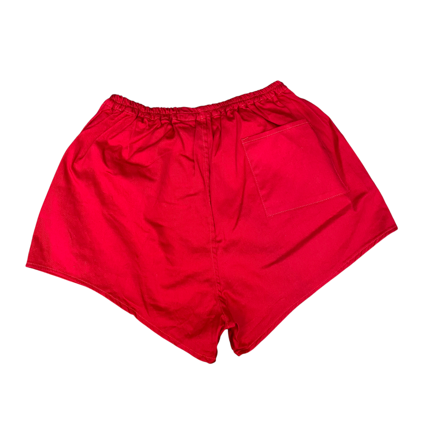 Running Sprinter Shorts Womens Small Red Athletic Gym & Training Elastic Waist
