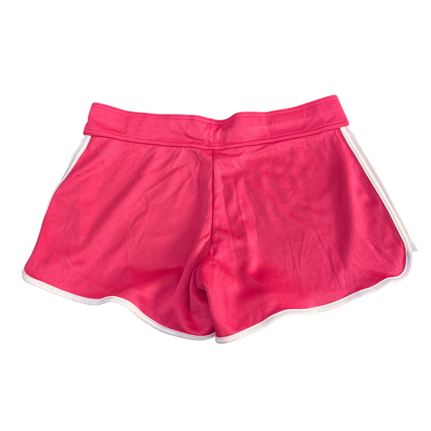 Running Sprinter Shorts Womens L Pink Retro Summer Drawstring Waist Dolphin Hem