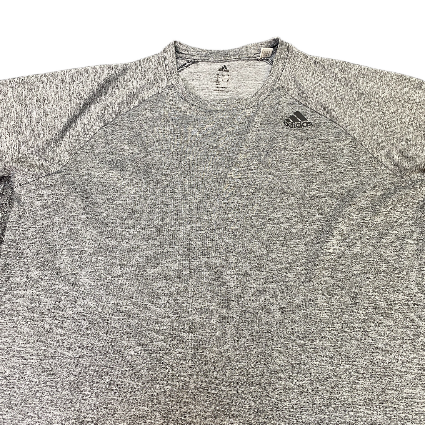 Adidas Climalite T-Shirt Womens M Grey Heather Short Sleeve Pullover Summer Tee