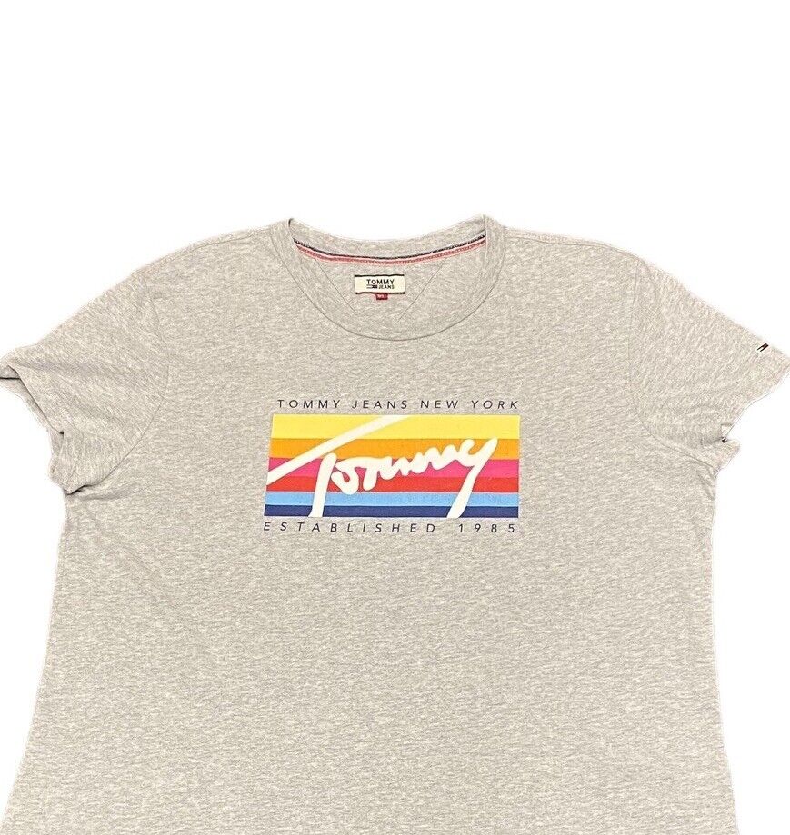 Tommy Hilfiger New York T-Shirt Grey Womens XL Chest Logo