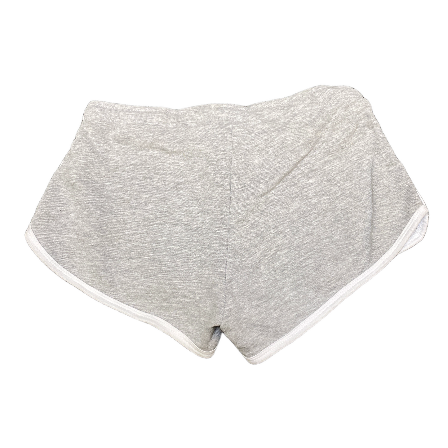 Running Sprinter Shorts Women S 28" Waist Grey Athletic Gym Workout Dolphin Hem