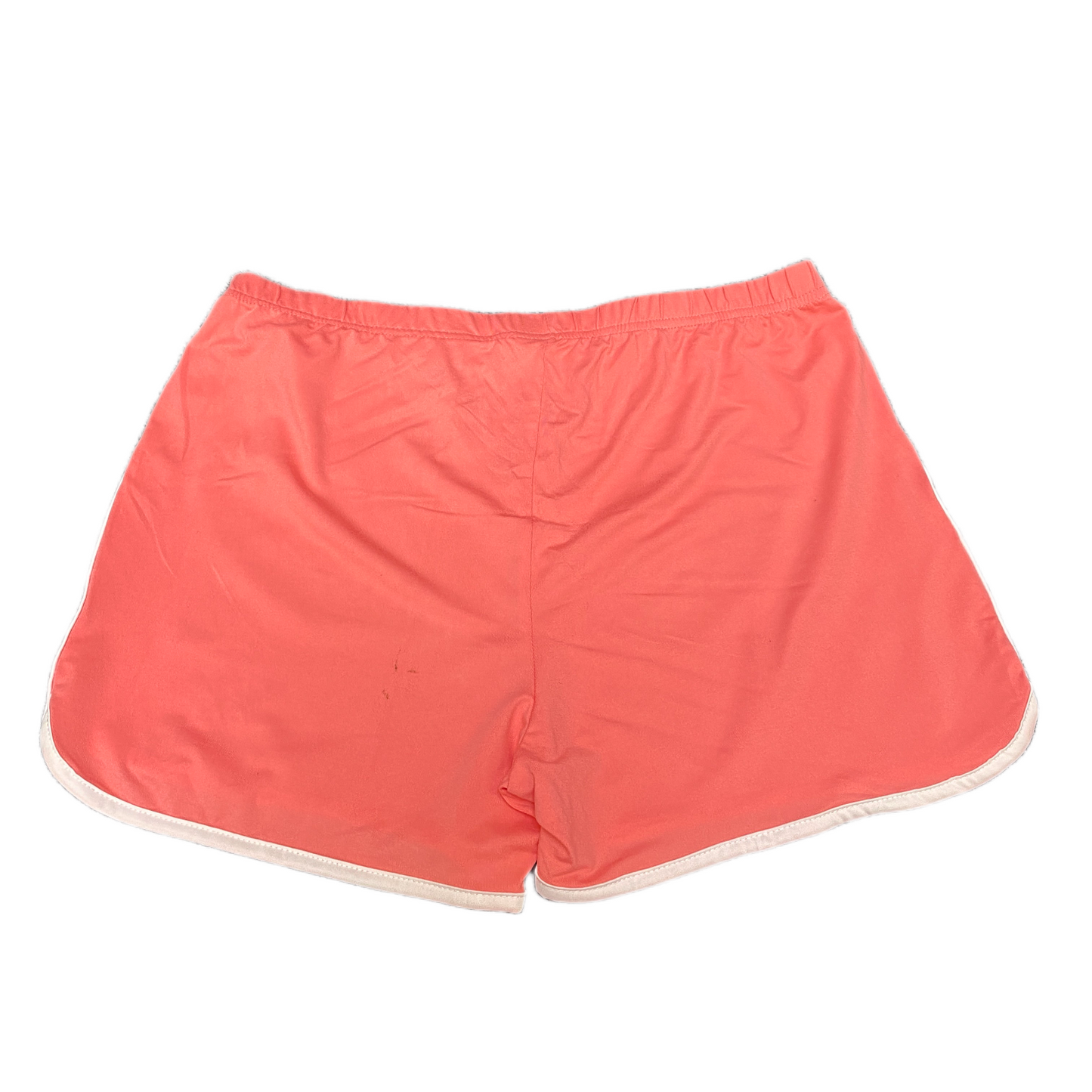 Running Sprinter Shorts Womens XL 30" Waist Peach Athletic Workout Dolphin Hem