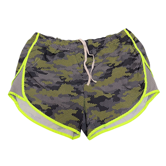 Danskin Now Running Sprinter Shorts Women Small Multicoloured Camo Elastic Waist