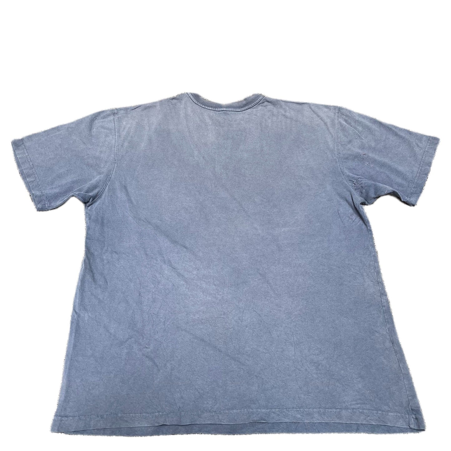 Carhartt Henley Pocket T-Shirt Mens XL Blue Loose Fit Short Sleeve Workwear Tee